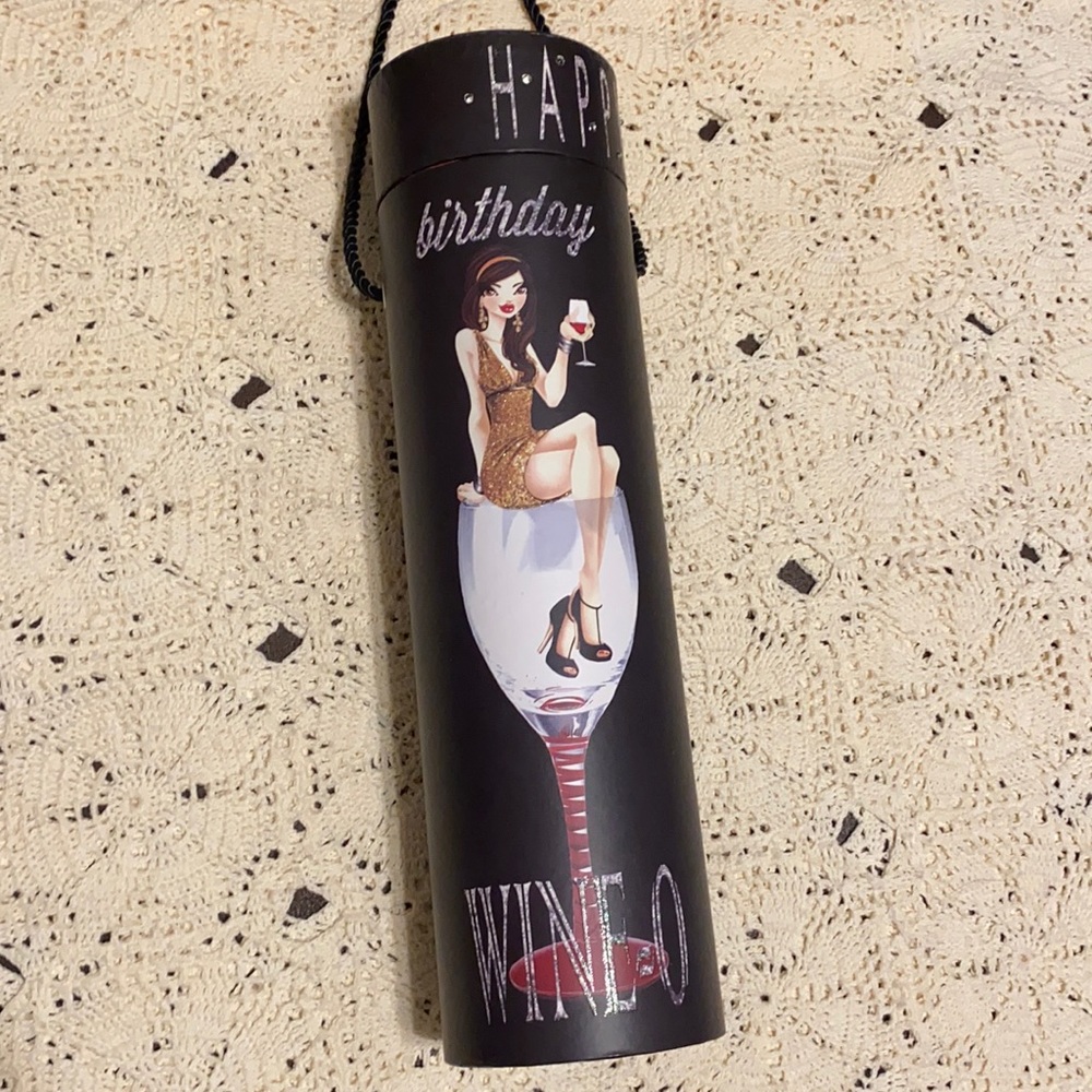 Hiccup by H2Z HAPPY BIRTHDAY WINE-O Blinking Wine Box, 15-Inch High New